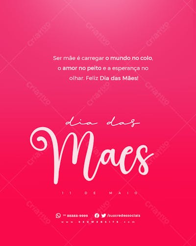 Dia das mães ela é o amor 11 de maio 02