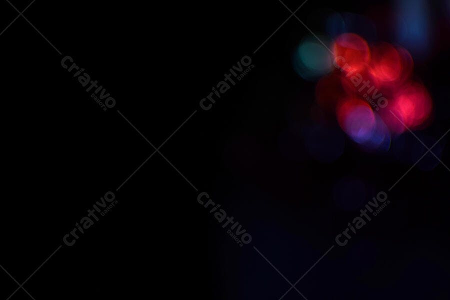 Textura Luzes Bokeh Vermelhas e Azuis para Fundo