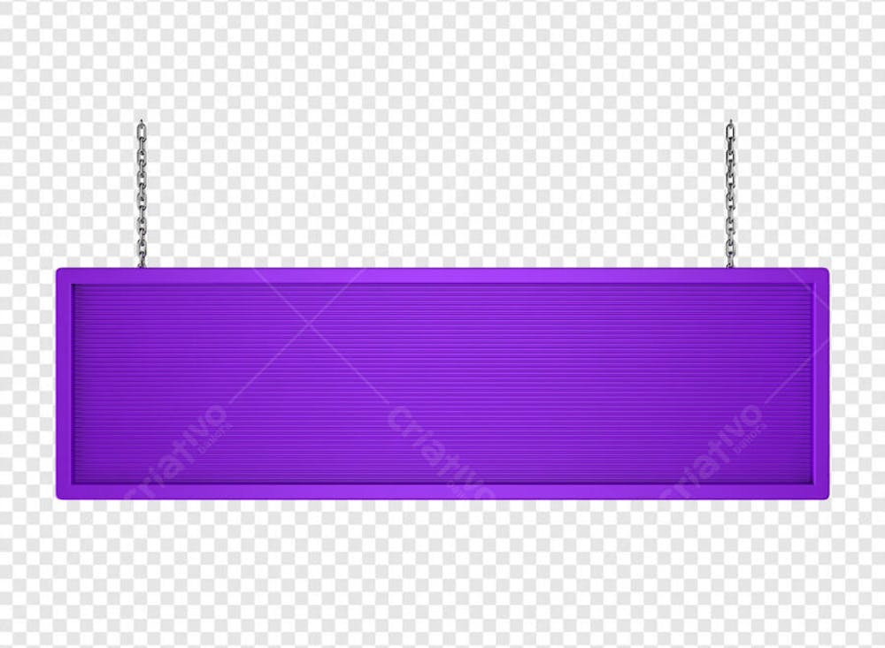 BANNER RETANGULAR COM CORRENTE