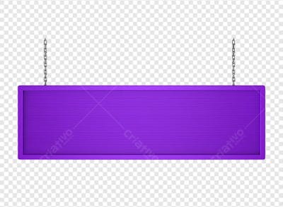 BANNER RETANGULAR COM CORRENTE