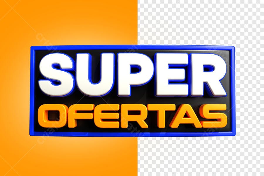 Banner Super Ofertas PSD Editável