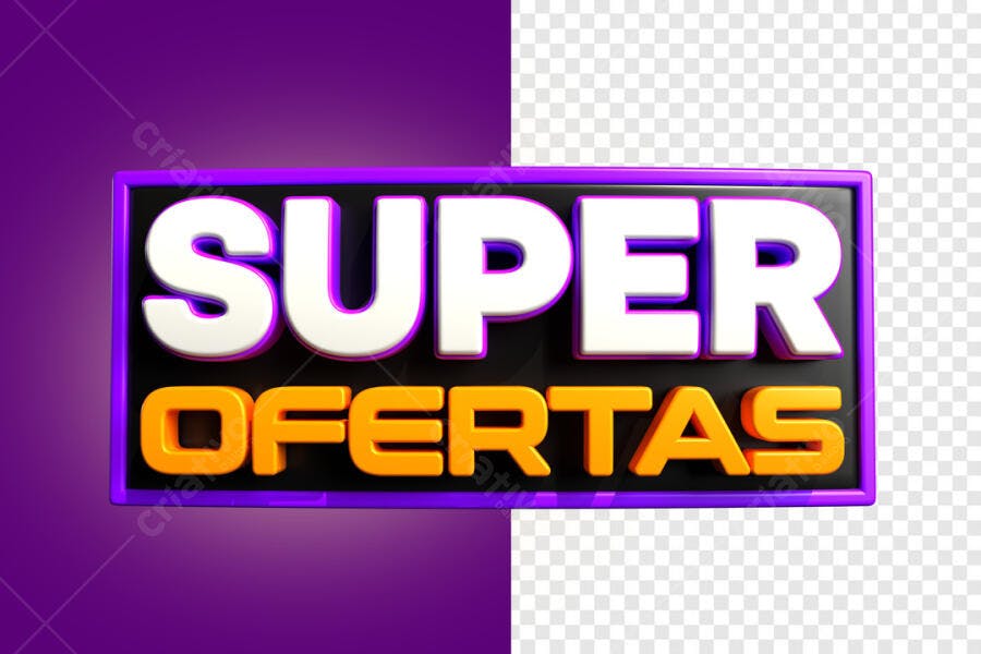 Banner Super Ofertas PSD Editável