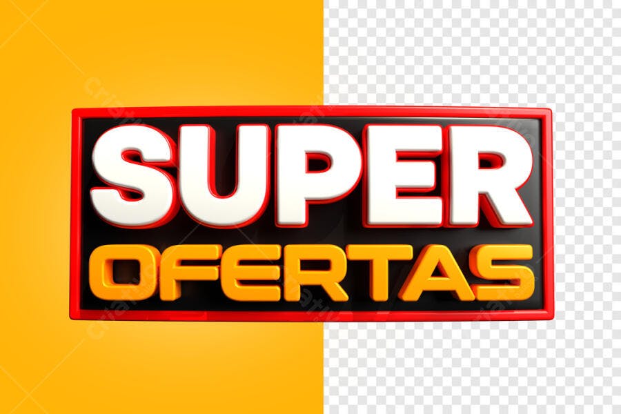Banner Super Ofertas PSD Editável