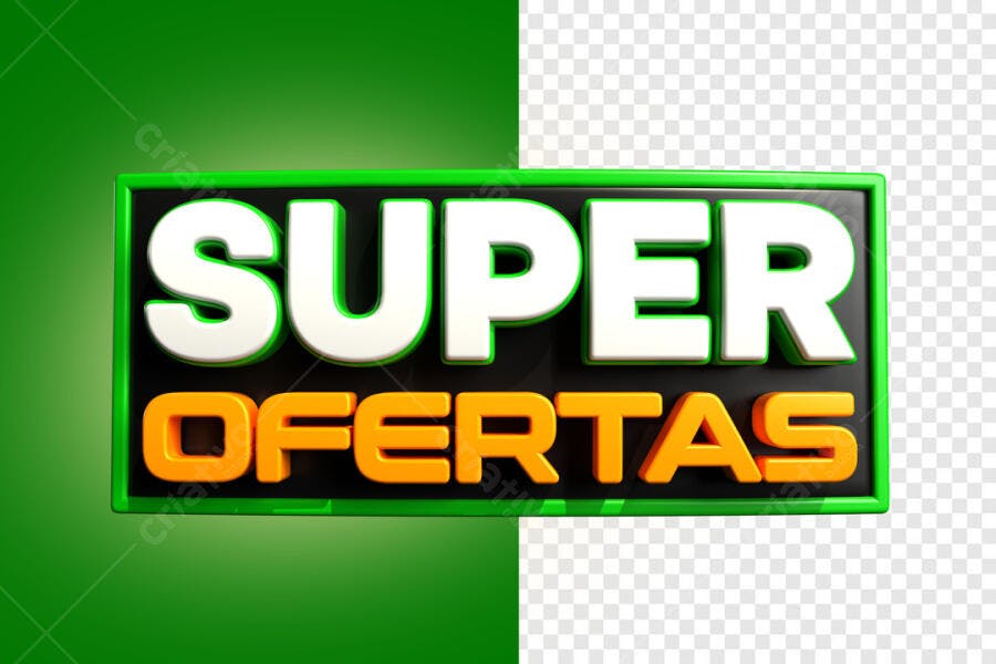 Banner Super Ofertas PSD Editável