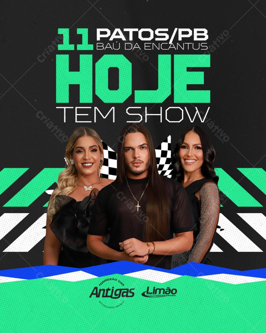 Flyer para Show Patos/PB PSD Editável