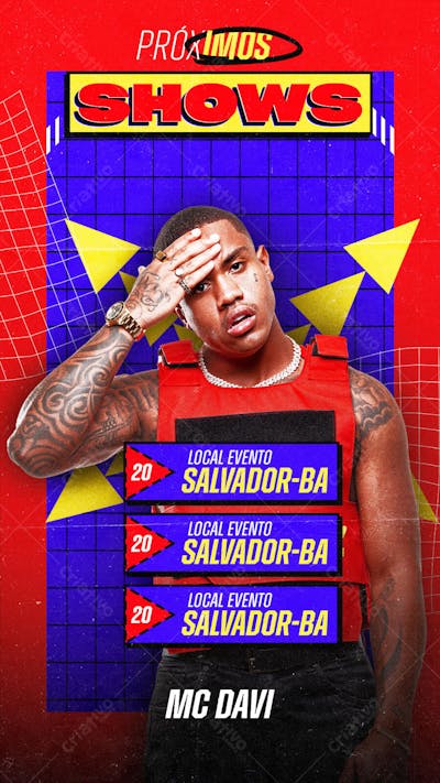 FLYER PARA ARTISTA - MC DAVI
