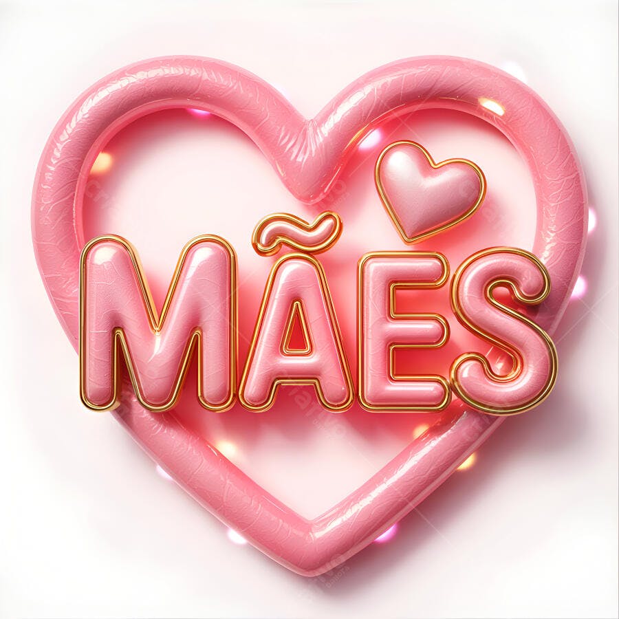 Mães Dia das Mães Rosa e Dourado