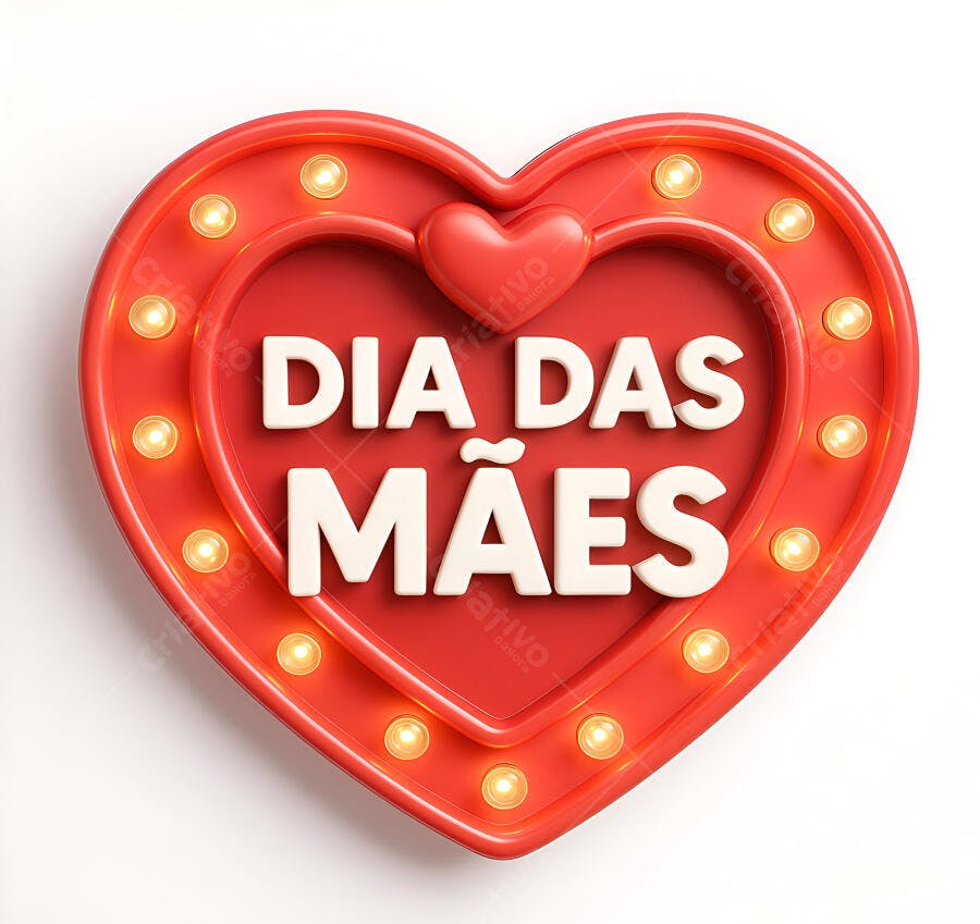 Dia das Mães Coração Iluminado