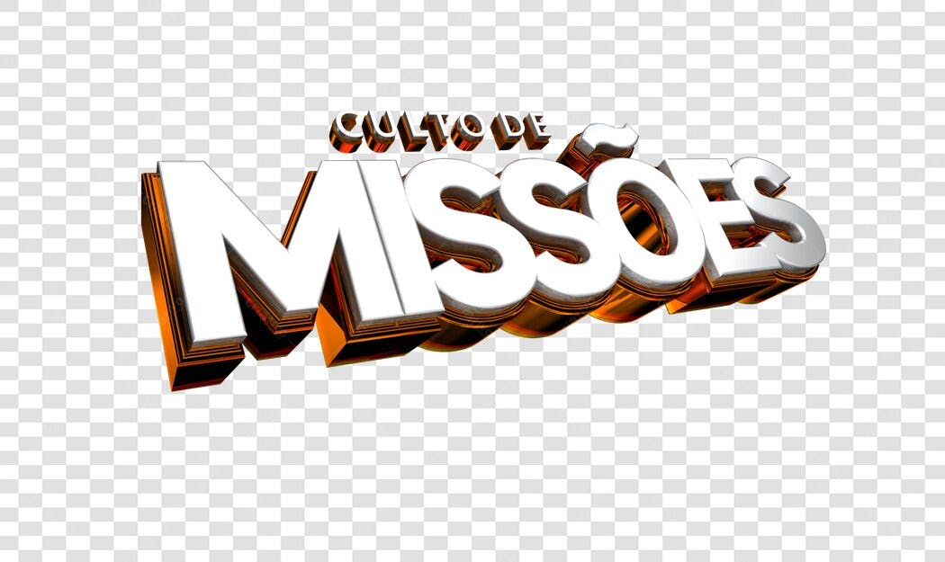 Banner Culto de Missões PNG com fundo transparente