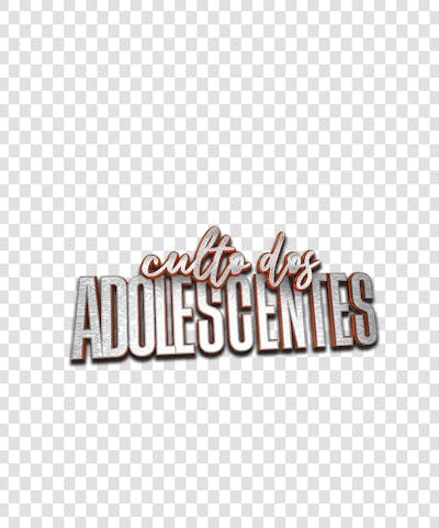 CULTO DOS ADOLESCENTES 3D