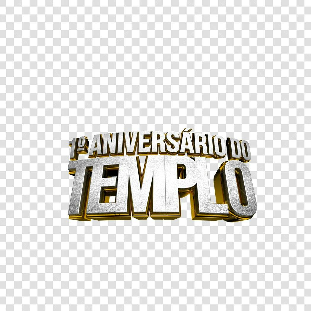 Banner 1º Aniversário PNG com fundo transparente
