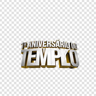 ANIVERSÁRIO DO TEMPLO 3D