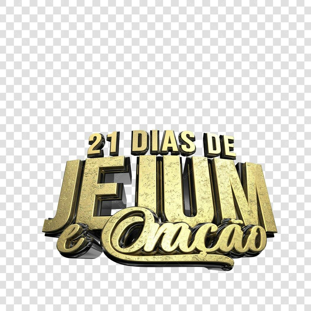 Logo 21 Dias de Jejum e Oração PNG com fundo transparente