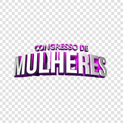CONGRESSO DE MULHERES 3D