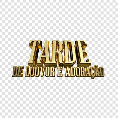 TARDE DE LOUVOR E ADORAÇÃO 3D