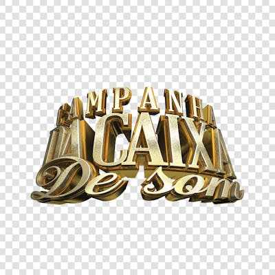 CAMPANHA DA CAIXA DE SOM 3D