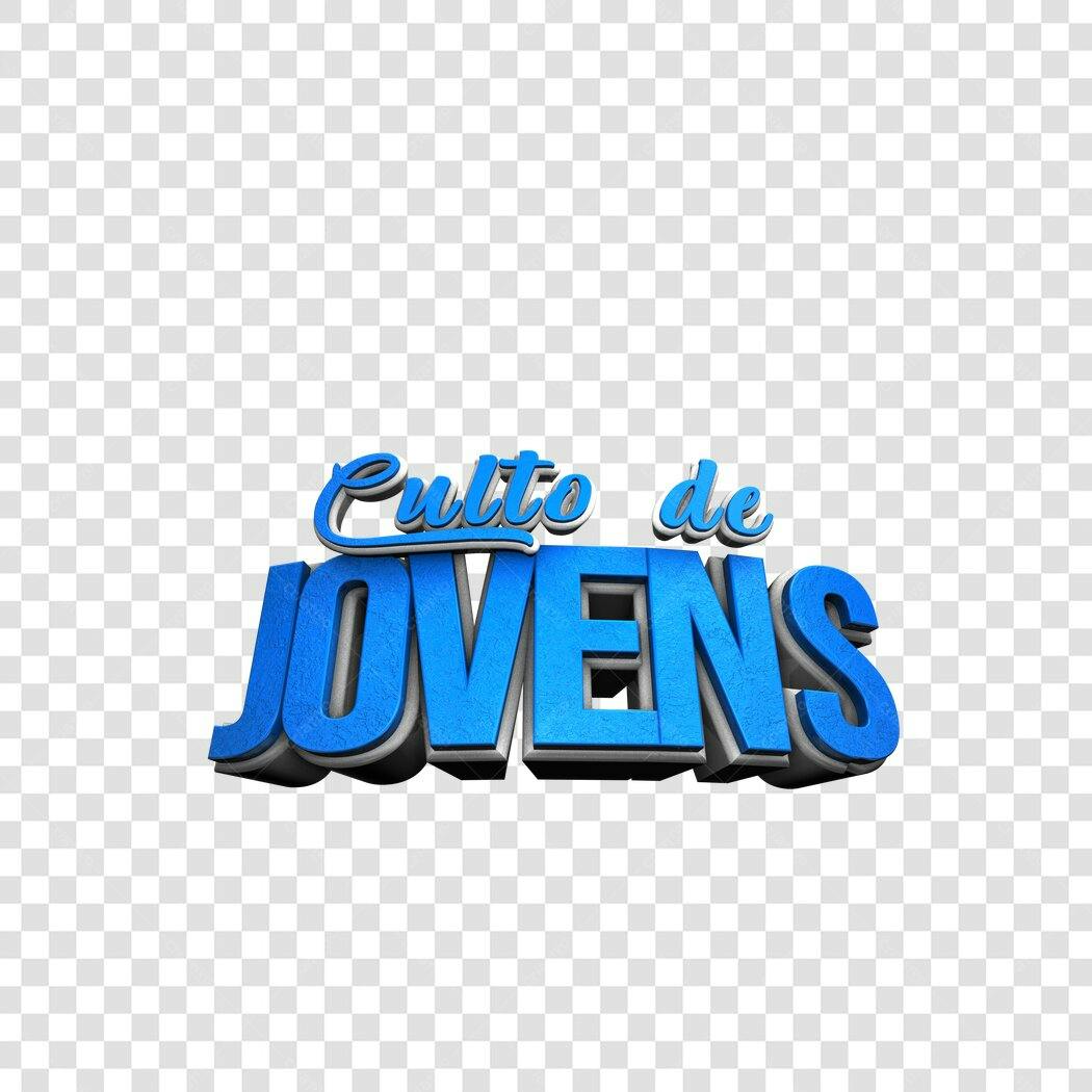 Banner Culto de Jovens PNG com fundo transparente