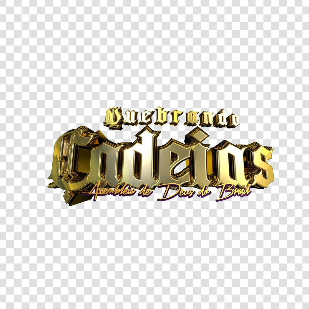 Logo Quebrando Cadeias PNG com fundo transparente