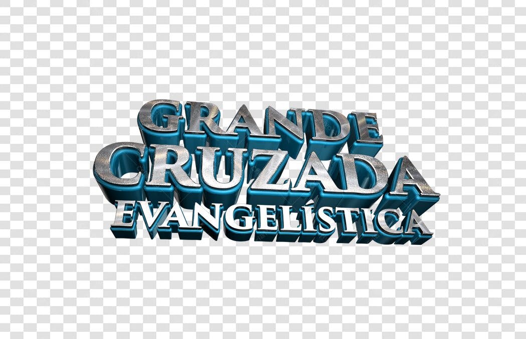 Banner para Grande Cruzada Evangélica PNG com fundo transparente