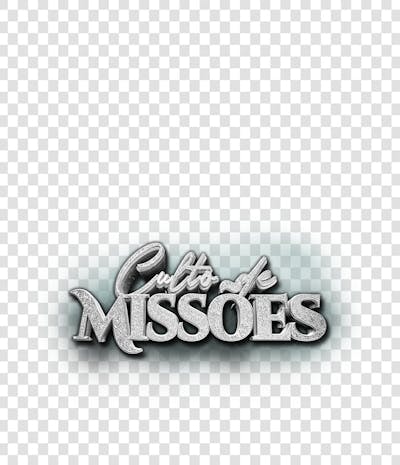 CULTO DE MISSÕES 3D