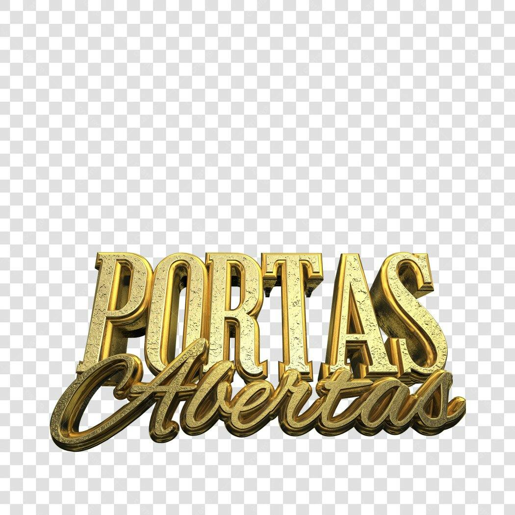 Banner Portas Abertas PNG com fundo transparente