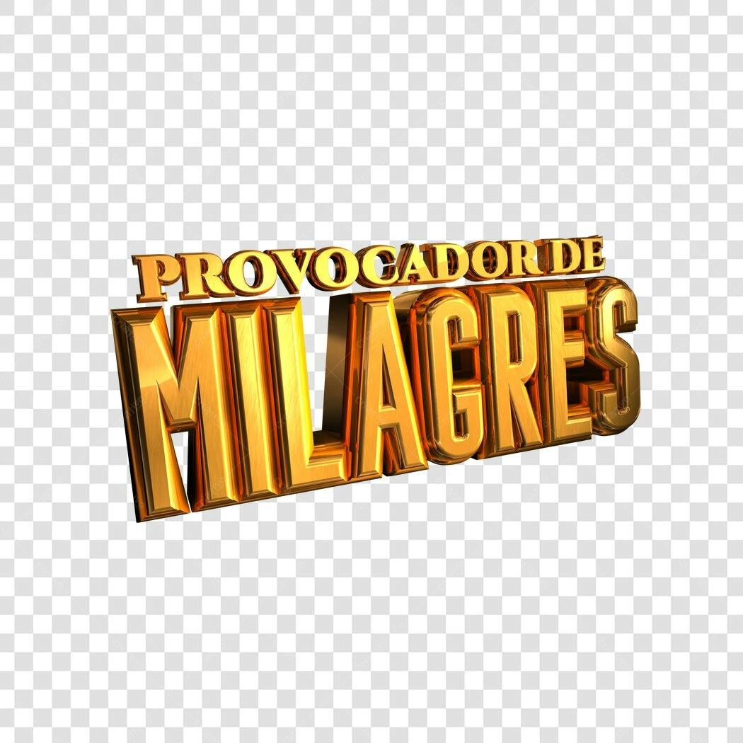 Logo Provocador de Milagres PNG com fundo transparente