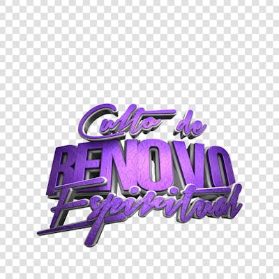 CULTO DO RENOVO ESPIRITUAL 3D
