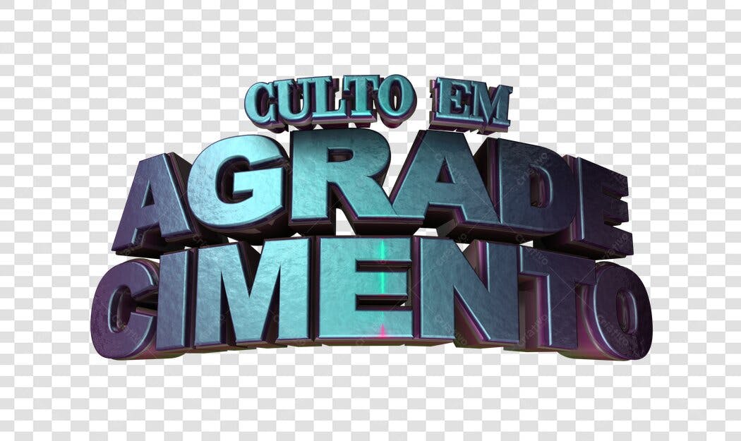 Banner Agradecimento Culto PNG com fundo transparente