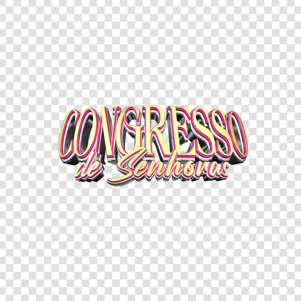 Banner Congresso de Senhoras PNG com fundo transparente