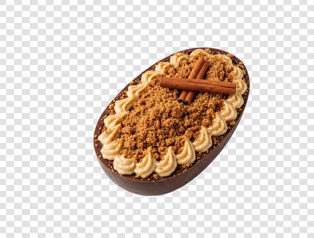 Banner Páscoa Ovo de Chocolate PNG com fundo transparente