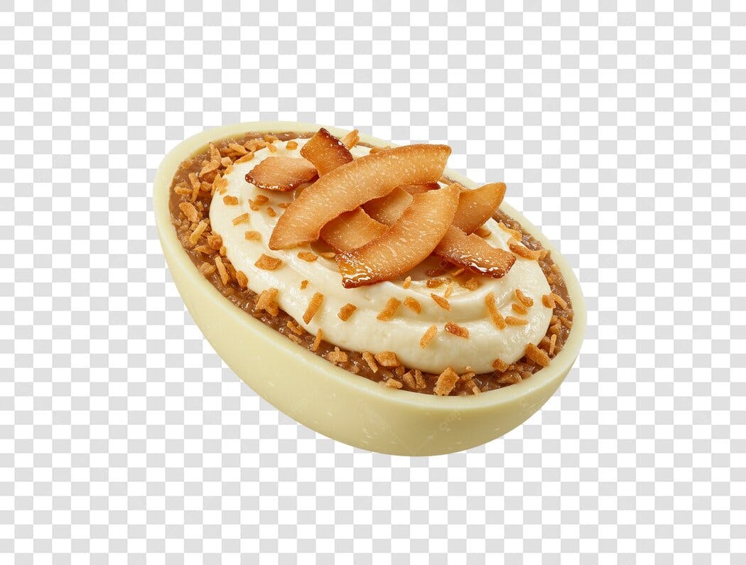 Imagem Ovo de Páscoa Coco PNG com fundo transparente
