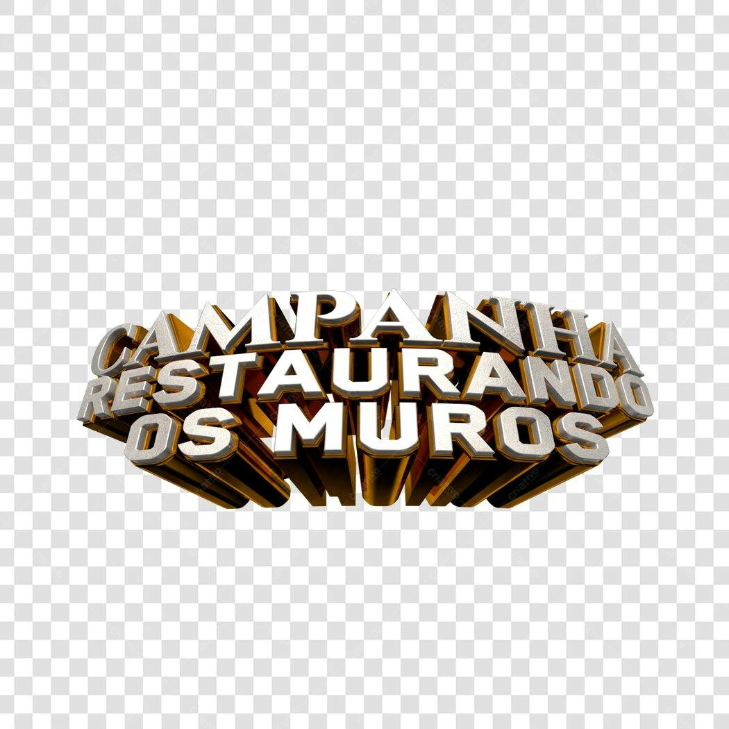 Logo Campanha Restaurando os Muros PNG com fundo transparente