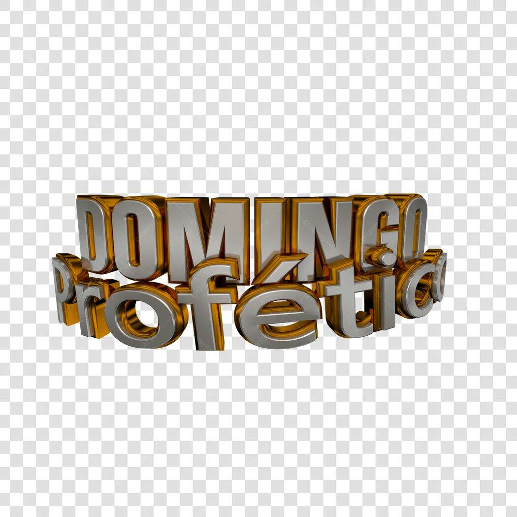 Banner Domingo Profético PNG com fundo transparente