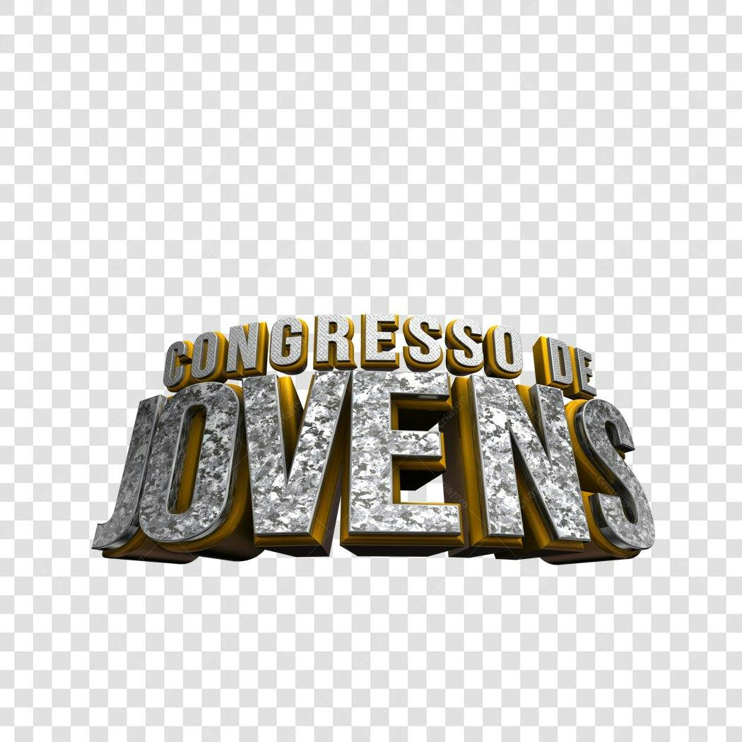 Banner Congresso de Jovens PNG com fundo transparente