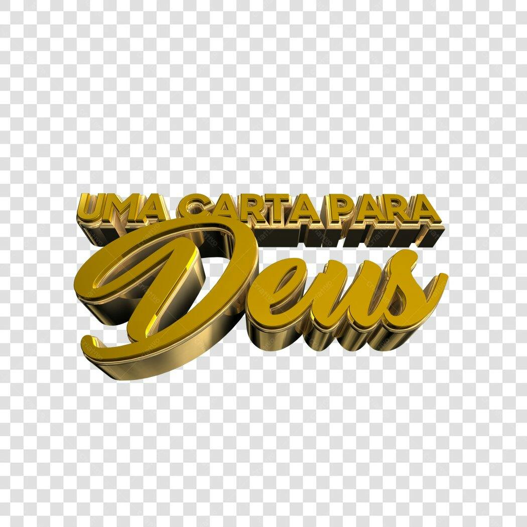 Logo religiosa Uma Carta para Deus PNG com fundo transparente