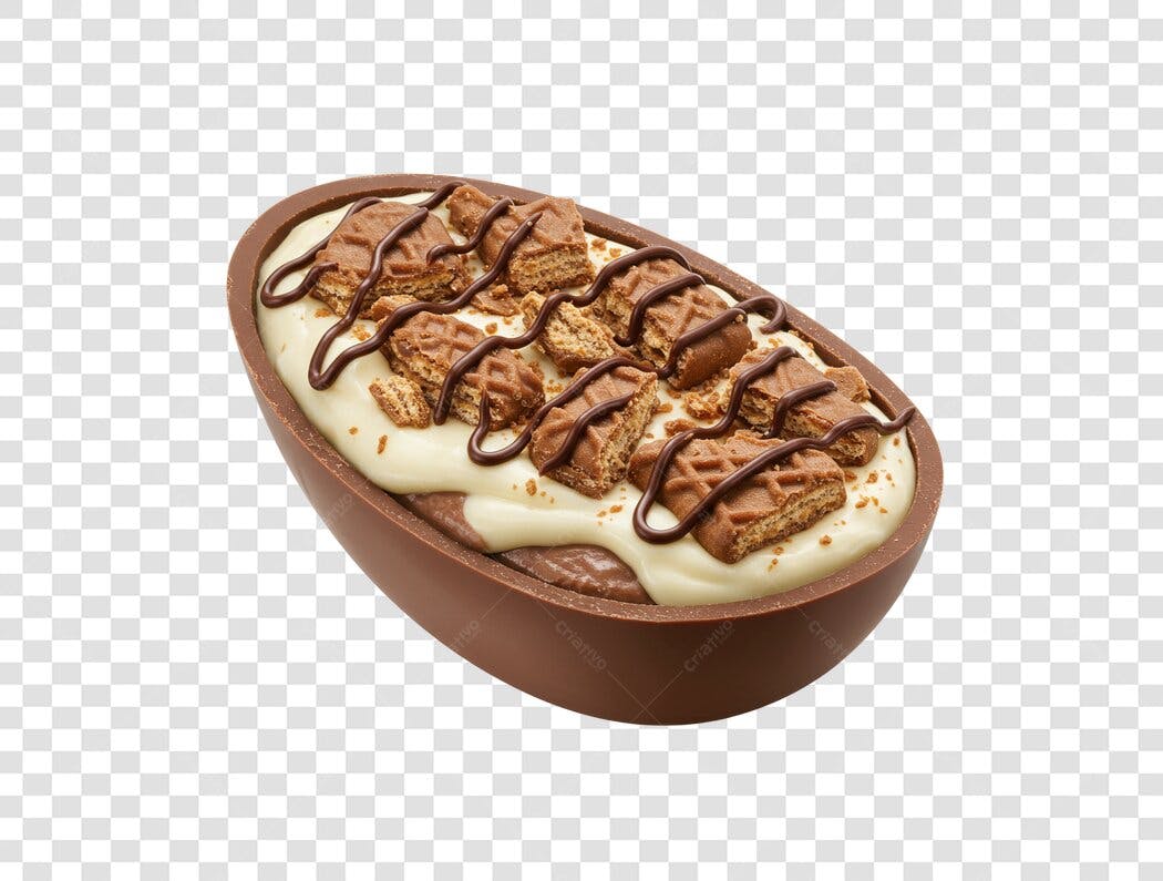 Imagem Ovo de Páscoa Chocolate PNG com fundo transparente