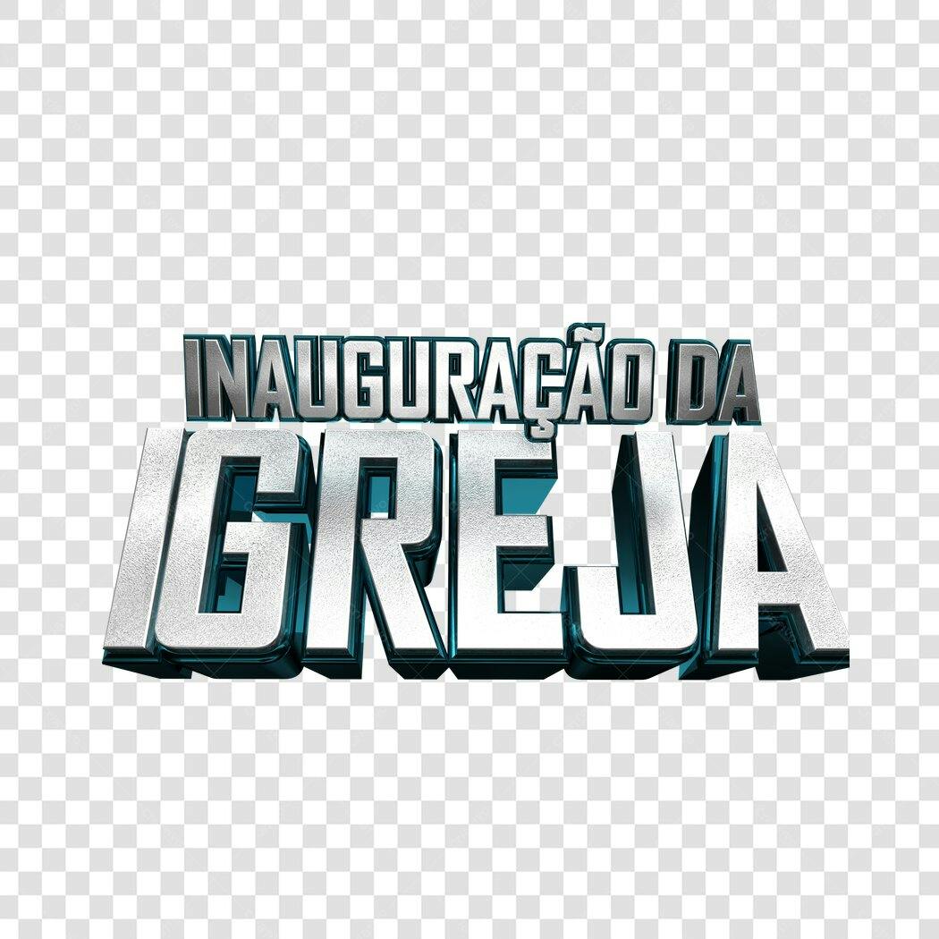 Banner Inauguração Igreja PNG com fundo transparente