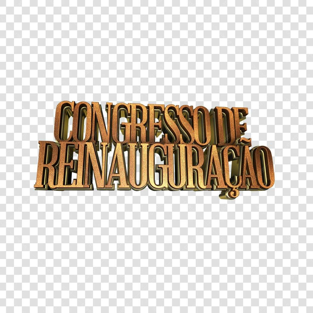 Banner Congresso de Reinauguração PNG com fundo transparente