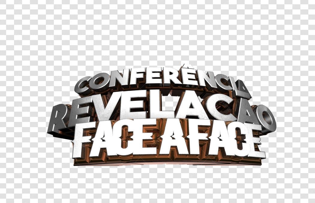 Banner Conferencia Revelação Face a Face PNG com fundo transparente