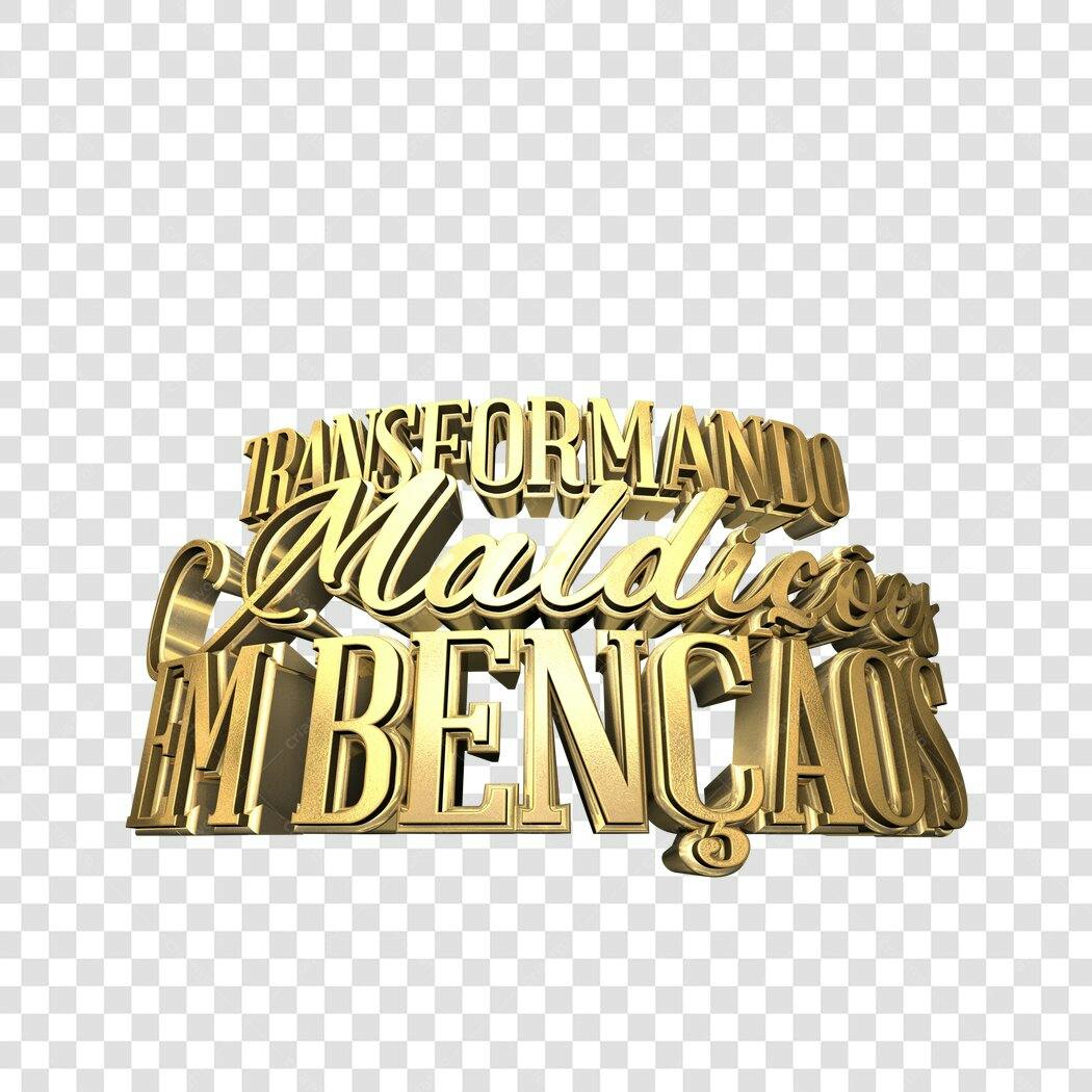 Logo PNG com fundo transparente Transformando Maldições em Bençãos