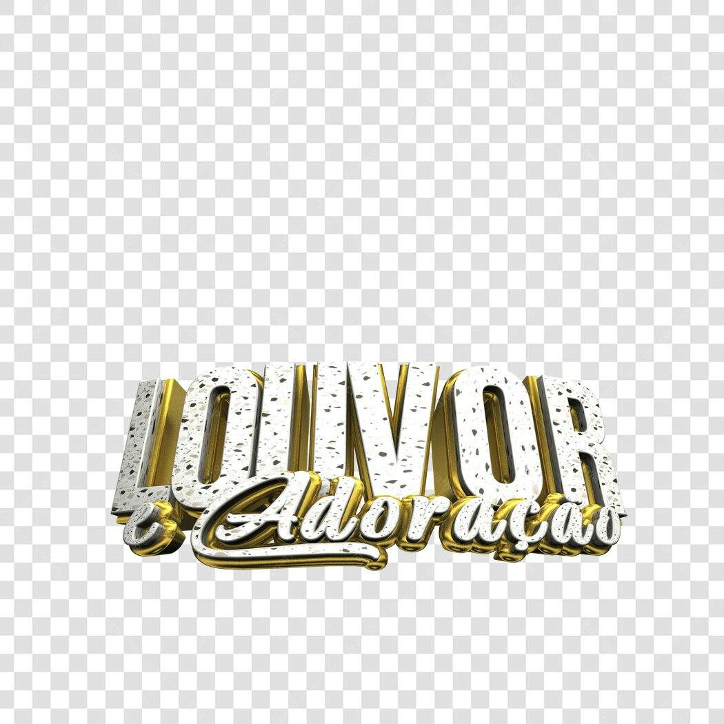 Banner Louvor e Adoração PNG com fundo transparente
