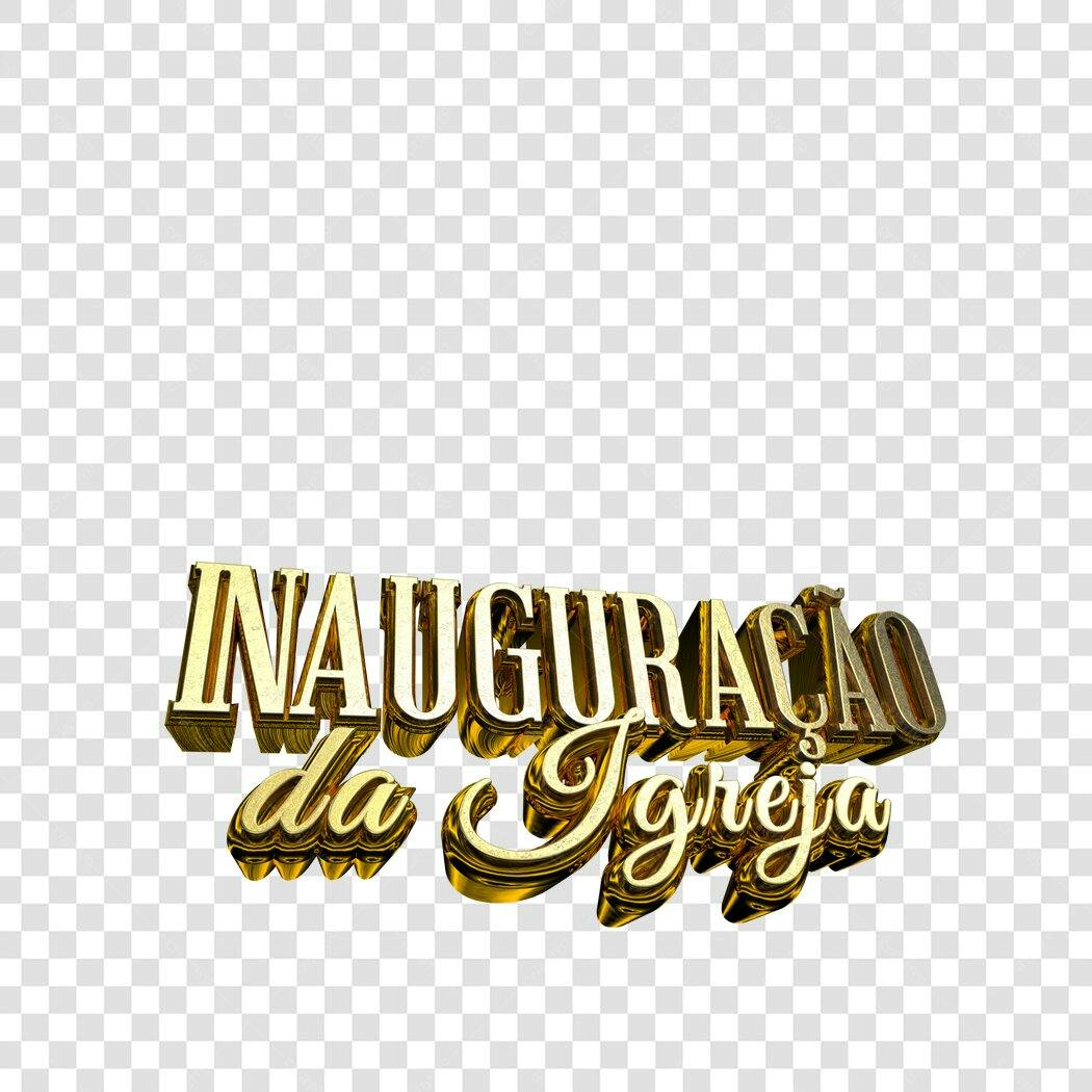 Banner Inauguração Igreja PNG com fundo transparente