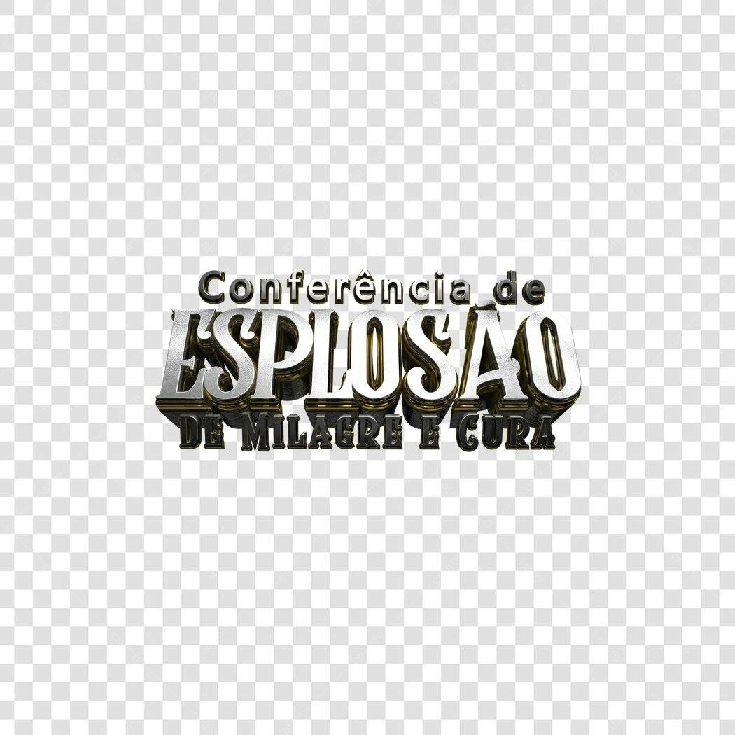 Banner Conferência Explosão de Milagre e Cura PNG com fundo transparente