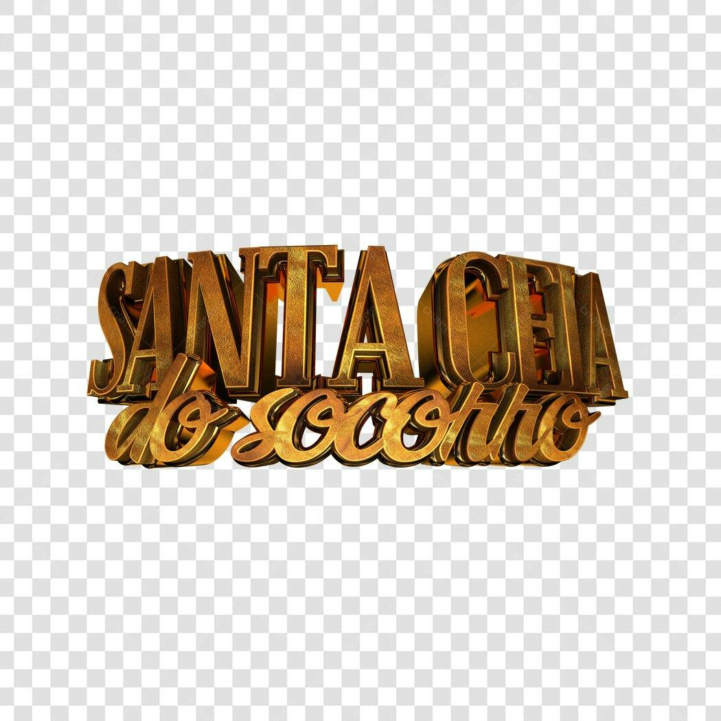 Banner Natalino Santa Ceia do Socorro PNG com fundo transparente