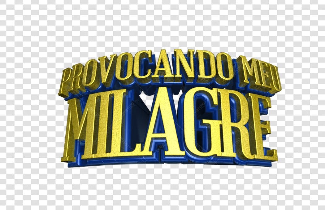 Banner  Provocando Meu Milagre PNG com fundo transparente