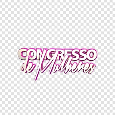 CONGRESSO DE MULHERES 3D
