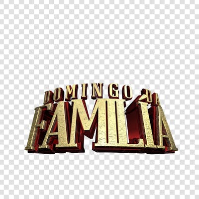 DOMINGO DA FAMÍLIA 3D