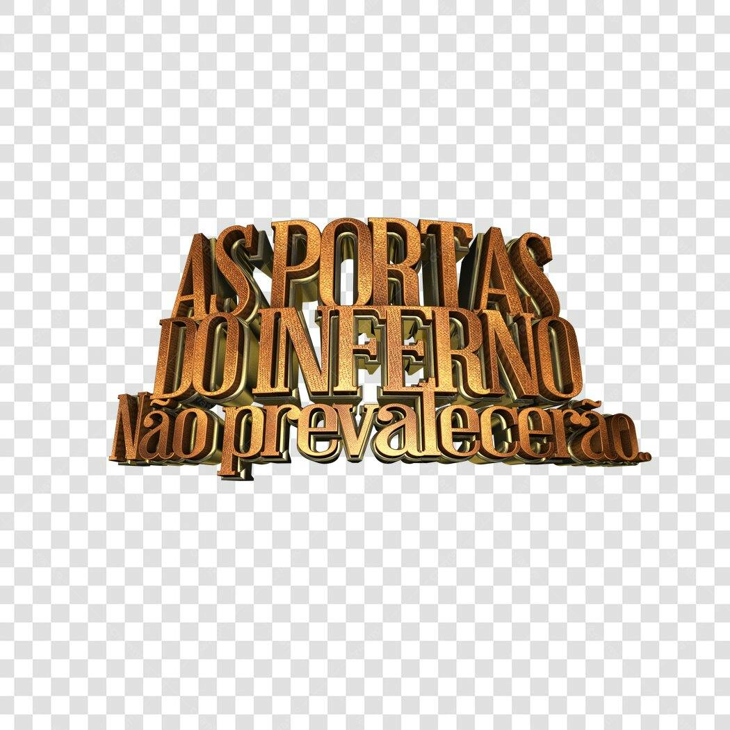 Banner religioso As Portas do Inferno PNG com fundo transparente