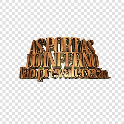 AS PORTAS DO INFERNO NÃO PREVALECERÃO 3D