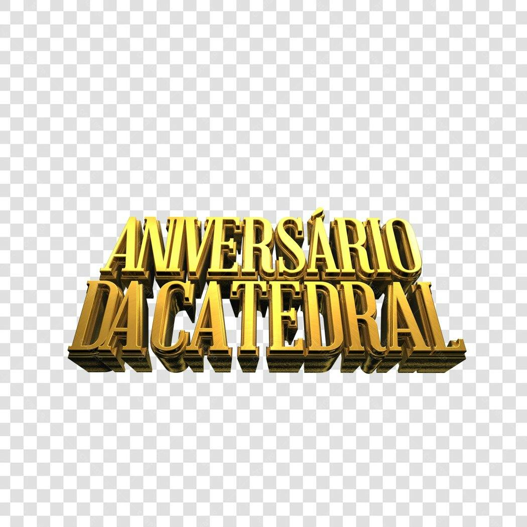 Banner Aniversário da Catedral PNG com fundo transparente